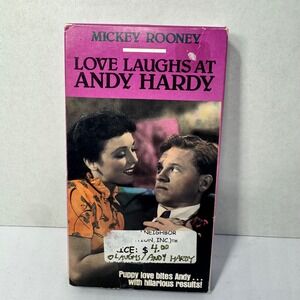 Love Laughs at Andy Hardy Mickey Rooney VHS 1946 Film GoodTimes Video B&W VTG